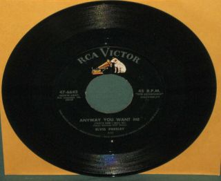 Elvis Presley RCA 47 - 6643 Love Me Tender 45 W/ Pink Sleeve 1956 3
