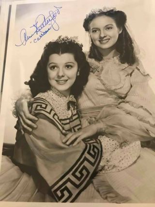 Gone With The Wind Actress Ann Rutherford Autograph With