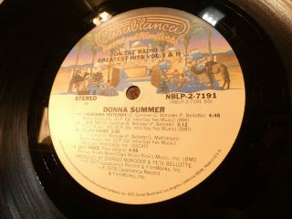 Donna Summer: Greatest Hits On The Radio Vol.  I & II (stVG,  ' 79 2LP,  Poster) 3