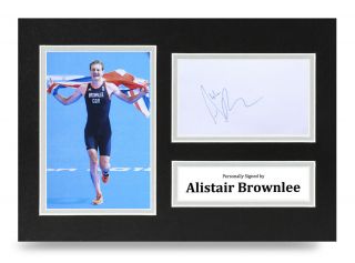 Alistair Brownlee Signed A4 Photo Display Olympics Autograph Memorabilia,
