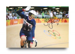 Becky James Signed 12x8 Photo Olympics Autograph Memorabilia