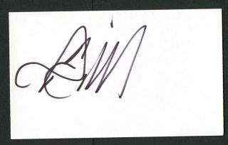 David Copperfield Signed Autograph Auto 3x5 Card Magician Illusionist Ic256
