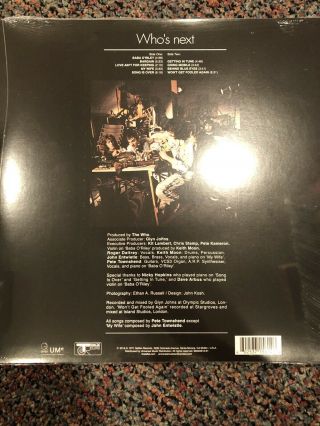 WHO,  THE - THE WHO:WHOS NEXT VINYL RECORD 2