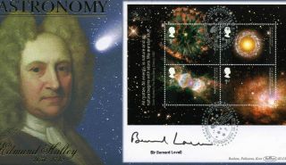 Astronomy First Day Cover 2002 Certified Signed Bernard Lovell