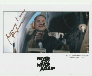 James Bond - Never Say Never Again (largo) Klaus Maria Brandauer Signed 8x10 Pic