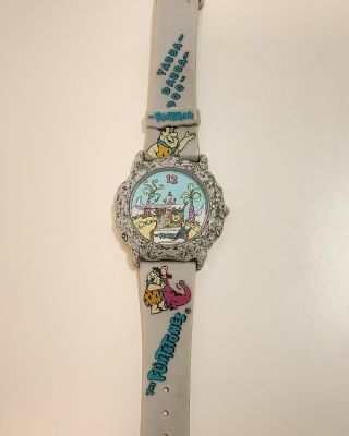 Vintage The Flintstones Wrist Watch Innovative Time Hanna Barbera 1991