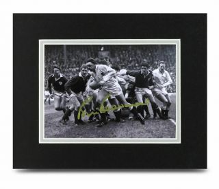 Bill Beaumont Signed 10x8 Photo Display England Rugby Autograph Memorabilia