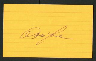 Abbe Lane Signed Autograph Auto 3x5 Index Card Singer And Actress Ic387