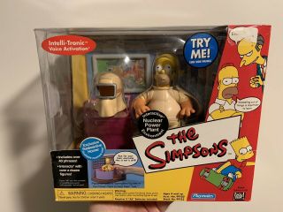 Simpsons Playmates Interactive Nuclear Power Plant With Radioactive Homer Wos