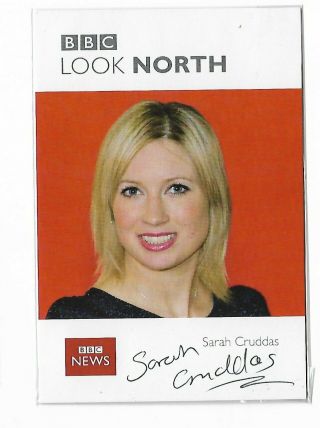 Sarah Cruddas Bbc Look North Presenter & Space Journalist Hand Signed Photo