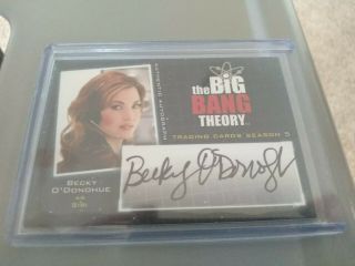 Big Bang Theory Season 5 Autograph A9 Becky O 