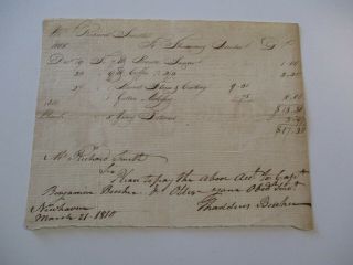 Antique 19th Century Receipt Historic Documents American 1801 City Weigher Rare