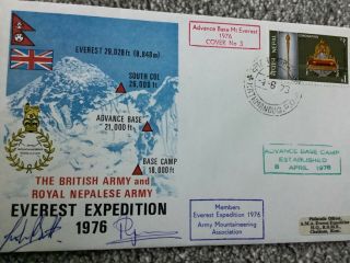 British Army Everest Expedition Signed First Day Cover Signed By Members