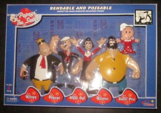 Popeye The Sailor Bendable And Poseable Boxed Set Njcroce 2003