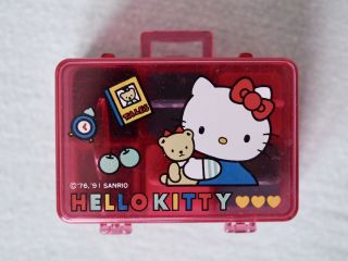 Vintage Sanrio Hello Kitty Suitcase Rubber Stamp Set 1991