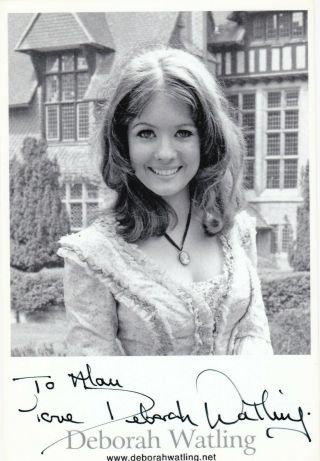 Doctor Who - Deborah Watling (victoria) Signed Photo (patrick Troughton)
