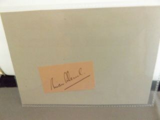 Hand Signed 2 " X 1 " Autograph Book Page Cutting - Brian Aherne - Actor