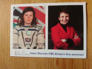 Helen Sharman Obe British Astronaut Hand Signed Autographed Pr Photo