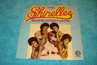 1977 Signed Shirley Alston Reeves " Shirelles 16 Greatest Hits " Autographed Lp