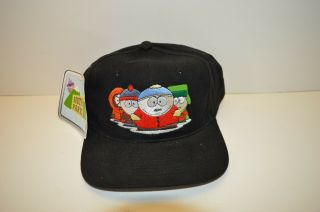 Vintage 1999 Comedy Central South Park Kenny Stan Kyle Cartman Snapback Hat Cap