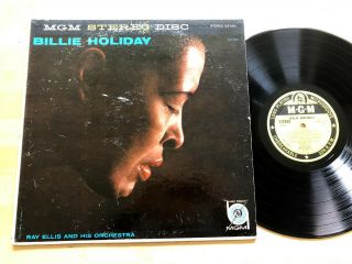 Billie Holiday S/t Lp Mgm Dg Stereo Ray Ellis Ultrasonic Vg,