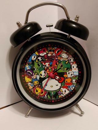 Sanrio Authentic Hello Kitty Tokidoki Alarm Clock Rare (missing Battery Cover)