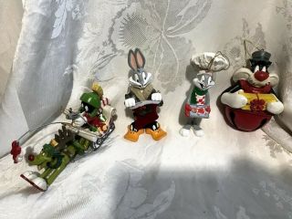 Bugs Bunny Marvin The Martian K - 9 Sylvester Ornaments Warner Bros