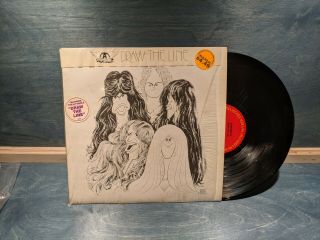 Aerosmith Draw The Line Vinyl Lp Jc 34856 1977 In Shrink W Strip Hype Sticker