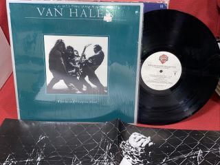 Nm,  Van Halen “women And Children First“ W/poster Us Warner Hs - 3415 1st Press Lp
