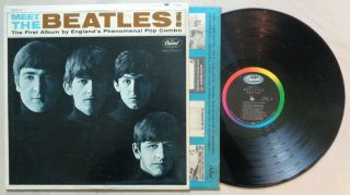Beatles Meet The Beatles (7) T - 2047 Us Scranton Mono Press Lp Capitol (p4)