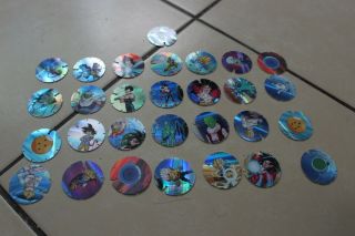 Dragon Ball Gt Complete Set Of 30 Tazos Gamesa