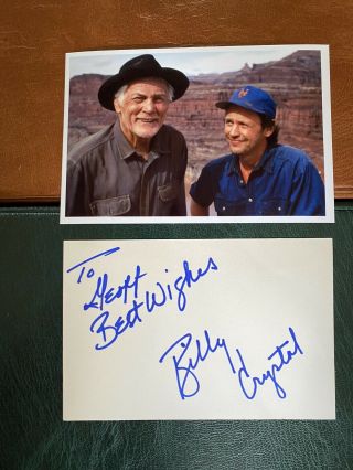Billy Crystal Card Signed Autograph Film Star Hollywood City Slickers Movie