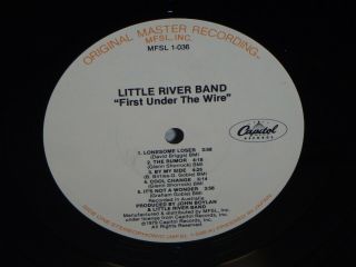 LITTLE RIVER BAND First Under The Wire LP Mobile Fidelity Sound Lab MFSL 1 - 036 2