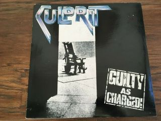 Culprit - Guilty As Charged - Vinyl - Shrapnel Records 1983