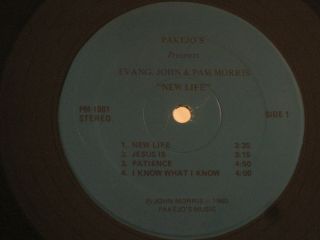 JOHN & PAM MORRIS LIFE LP ORIG ' 80 PAKEJO RARE GOSPEL FUNK MODERN SOUL R&B 3