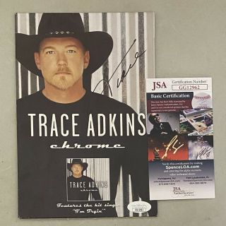 Trace Adkins Signed 6x8 Photo Autographed Auto Jsa Country Music Singer