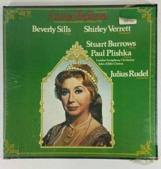 Nip Donizettis Anna Bolena 2nd Wife Of Henry Viii 4 Lp Box Set Vinyl Record 1973