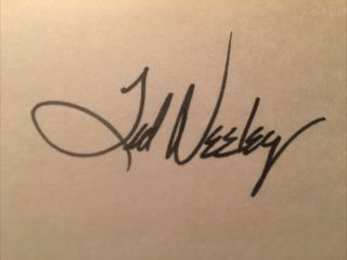 Ted Neeley Autograph,  Singer,  Actor,  “Jesus Christ Superstar” 2