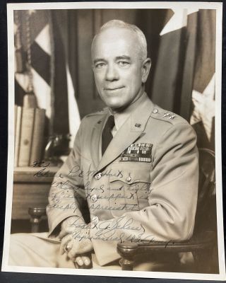 Major General Robert A Schow Signed And Inscribed Photograph Us Army Photo Sp