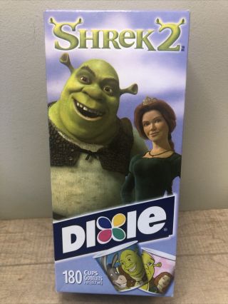 Shrek 2 With Donkey Dixie 3 Oz.  Cup Refills 180 Cups Nos