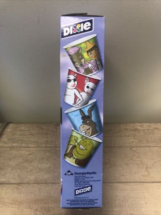 Shrek 2 With Donkey Dixie 3 Oz.  Cup Refills 180 Cups NOS 2