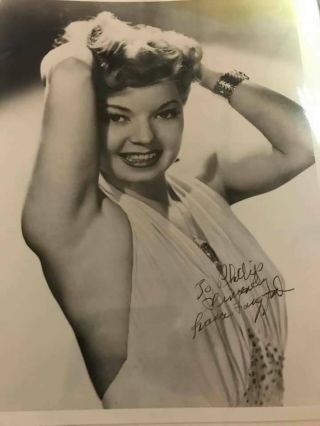 Actress & Singer Frances Langford Autograph With