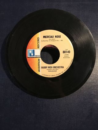 Buddy Rich Orchestra ‎– The Beat Goes On / Mexicali Nose Audition 88140 45rpm