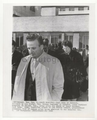 Earl Ruby - Brother Of Jack Ruby,  Jfk - Vintage Wire Service Photograph