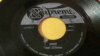 Rare / The Actions/ Wepp/ Larry Marshall/nanny Goat /reggae 7 " Supreme Label