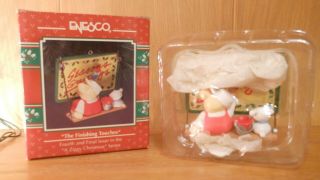 1992 " The Finishing Touches " Rare Enesco Ziggy Christmas Ornament