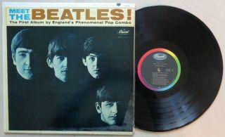 Beatles Meet The Beatles (17) T - 2047 Us Scranton Mono Press Lp Capitol (p4)