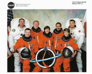 Nasa Space Shuttle Discovery Crew Sts 114 Litho Size 10 " By 8 "