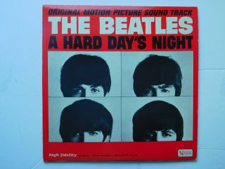 The Beatles 1964 " A Hard Days Night " Vinyl Lp Record Mas 2386 W/i Cry Instead