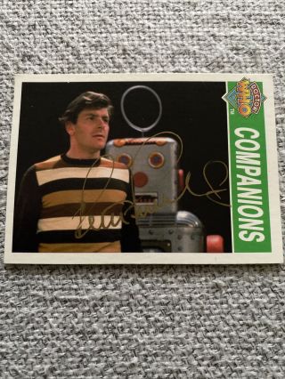Rare Peter Purves Actor In Dr Who Steven Taylor Autographed Trading Card